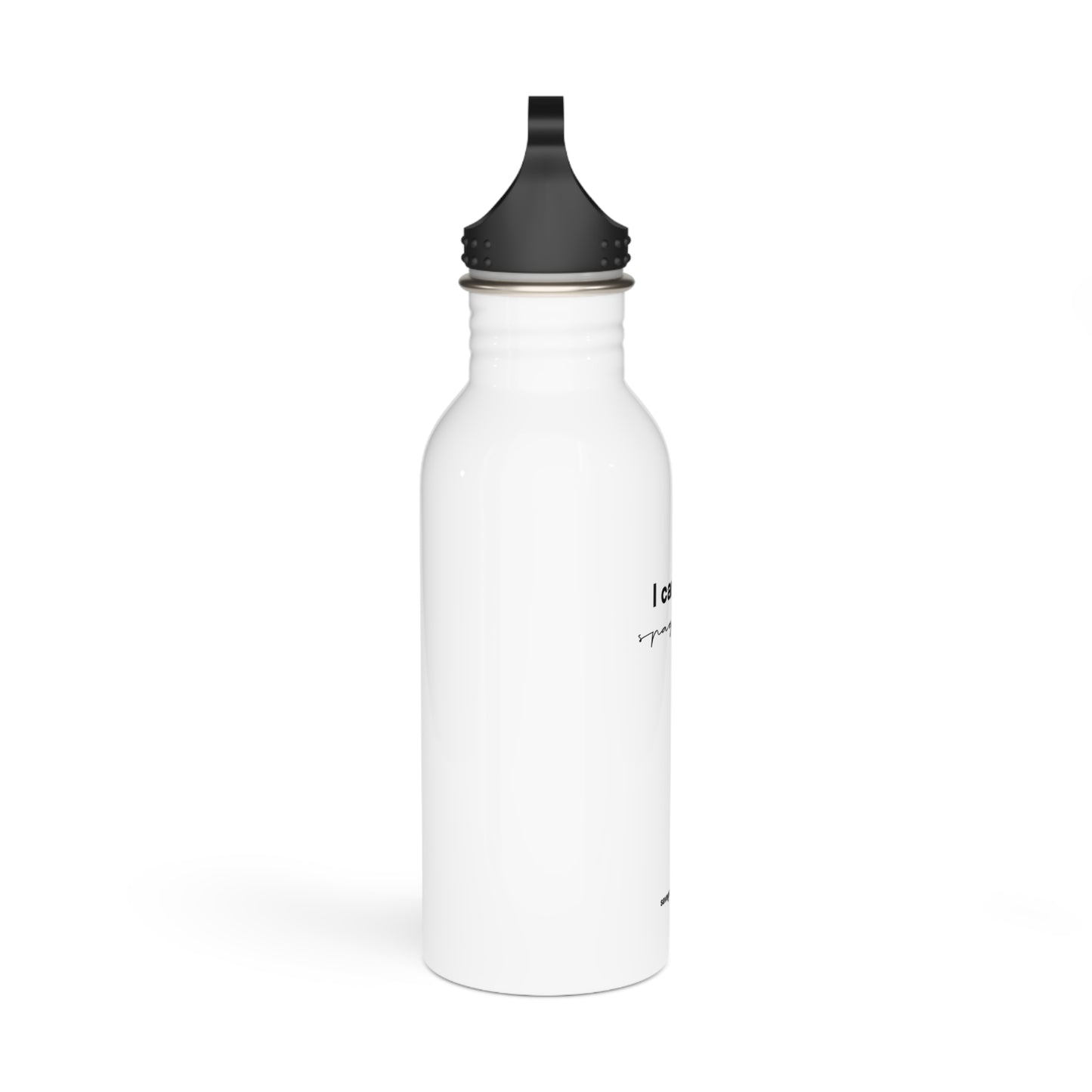 "I can read spaghetti" Stainless steel bottle